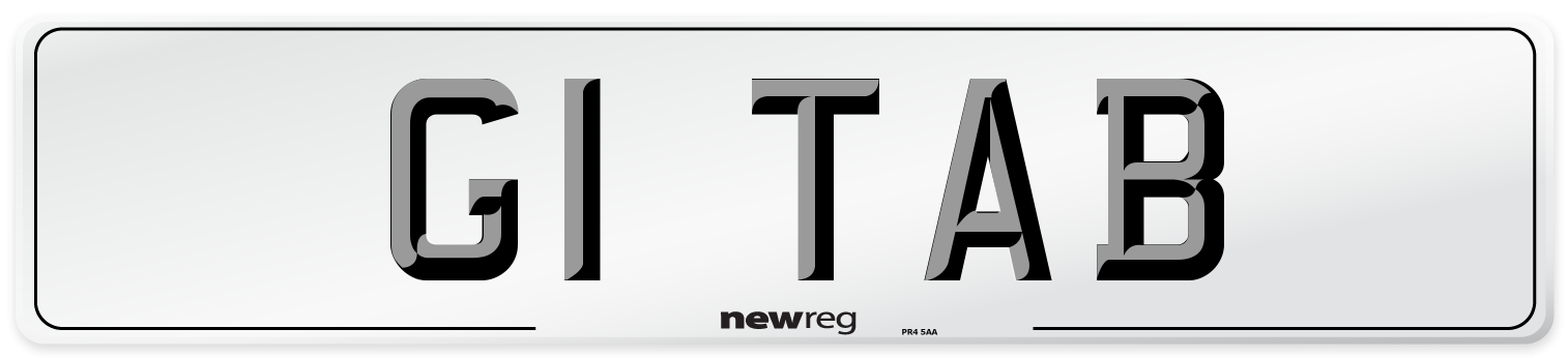 G1 TAB Number Plate from New Reg